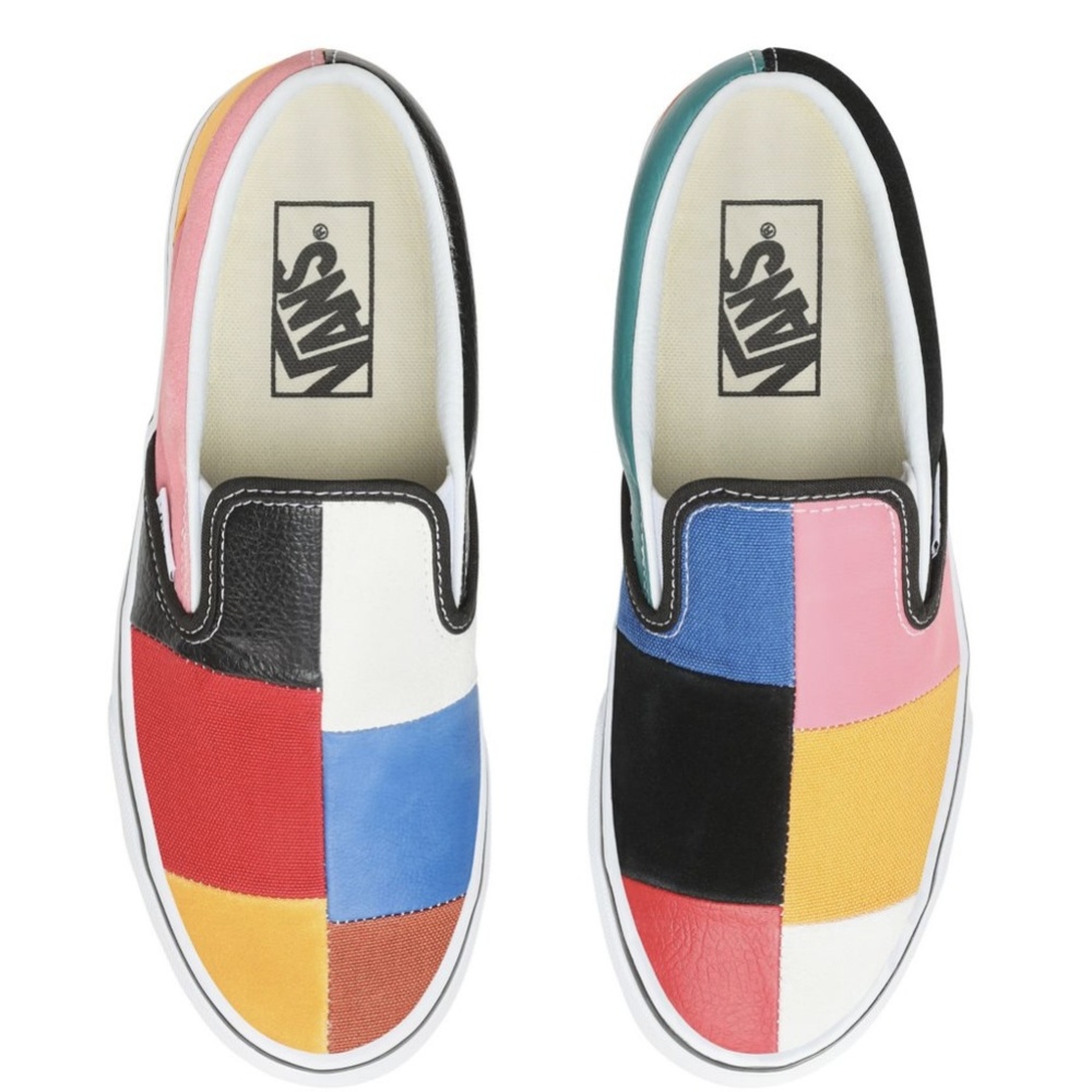Vans Classic Slip On Patchwork Men's Skate Shoes - Picture 2 of 8